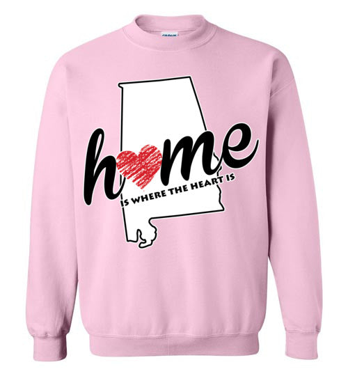 Alabama Home. Adult. Crewneck Sweatshirt