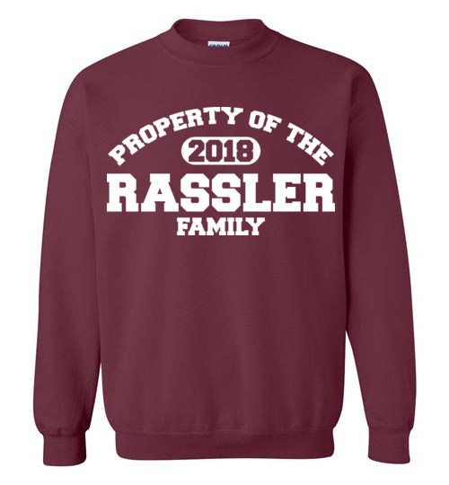 Property of Rassler. youth. Crewneck
