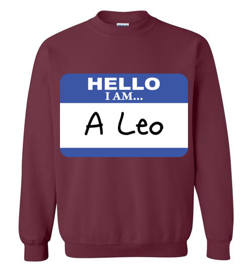 A Leo. Youth. Crewneck Sweatshirt