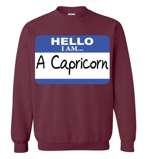 A Capricorn. Adult. Crewneck Sweatshirt