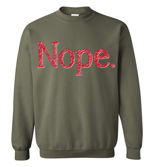 Nope. Youth. Crewneck Sweatshirt