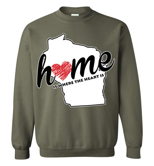 Wisconsin Home. Adult. Hoodie