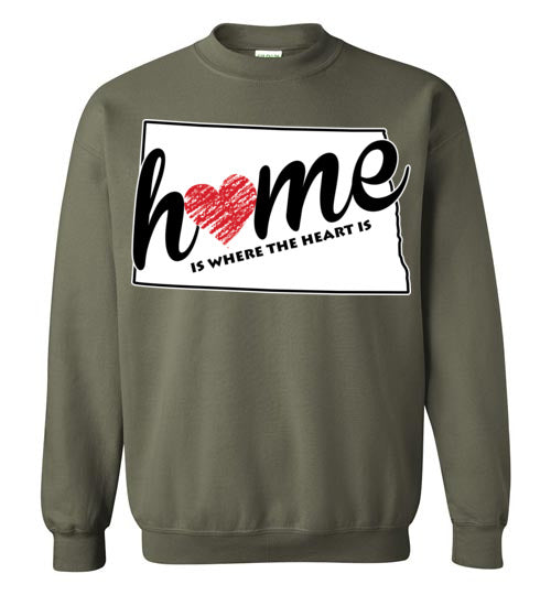 North Dakota Home. Adult. Crewneck