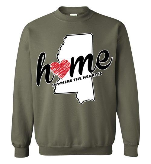 Mississippi Home. Adult. Crewneck