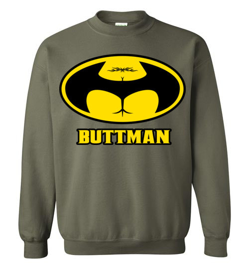 Buttman Trampstamp. Adult. Crewneck