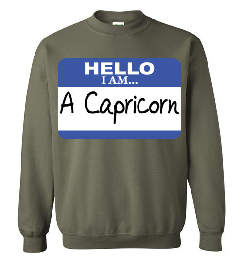 A Capricorn. Adult. Crewneck Sweatshirt
