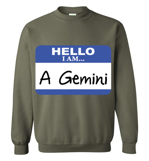 A Gemini. Adult. Crewneck Sweatshirt