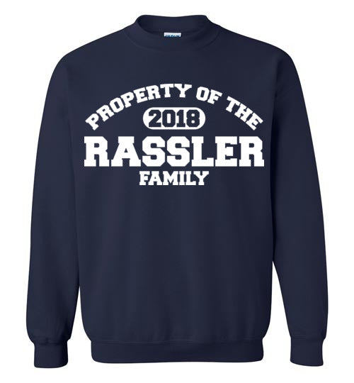 Property of Rassler. Adult. Crewneck