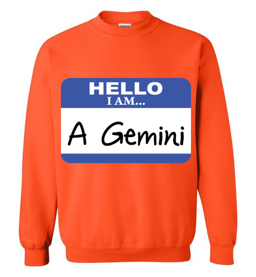A Gemini. Adult. Crewneck Sweatshirt