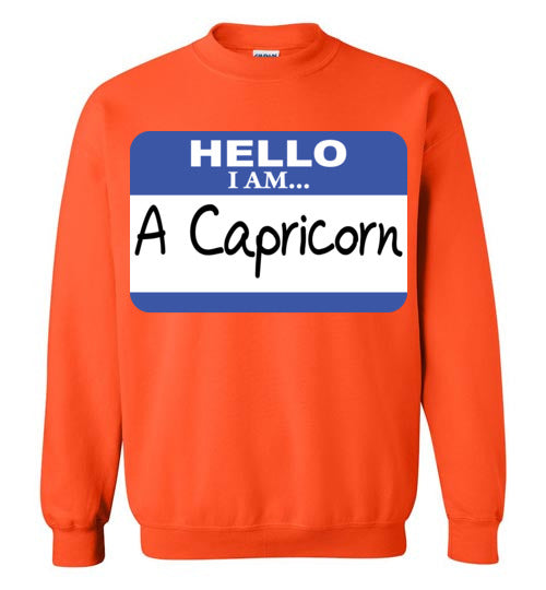 A Capricorn. Adult. Crewneck Sweatshirt