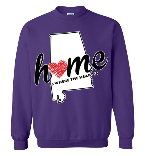 Alabama Home. Adult. Crewneck Sweatshirt