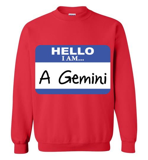 A Gemini. Adult. Crewneck Sweatshirt