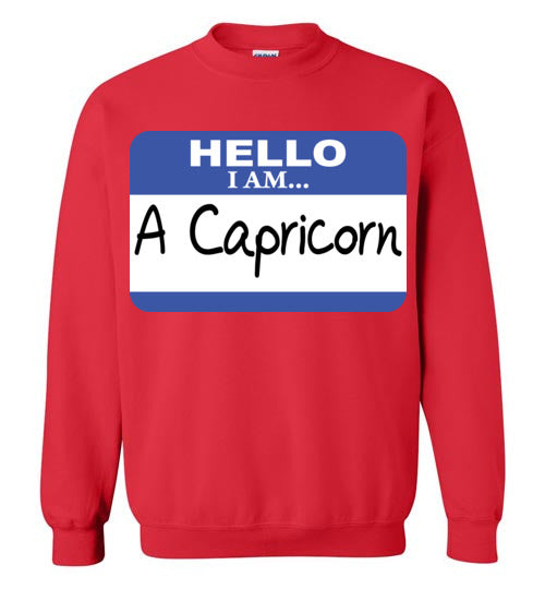 A Capricorn. Adult. Crewneck Sweatshirt