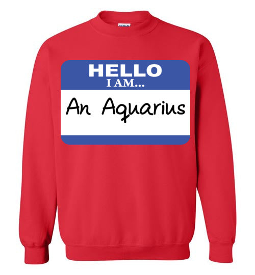 An Aquarius. Youth. Crewneck Sweatshirt