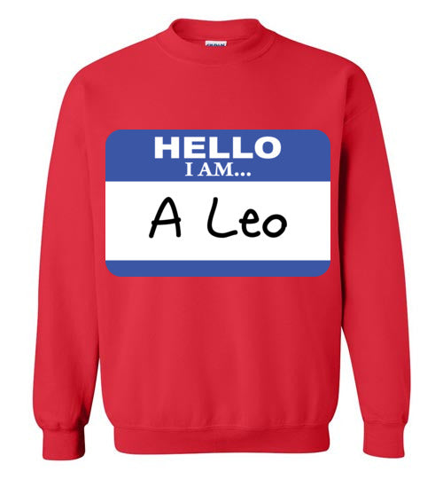 A Leo. Youth. Crewneck Sweatshirt