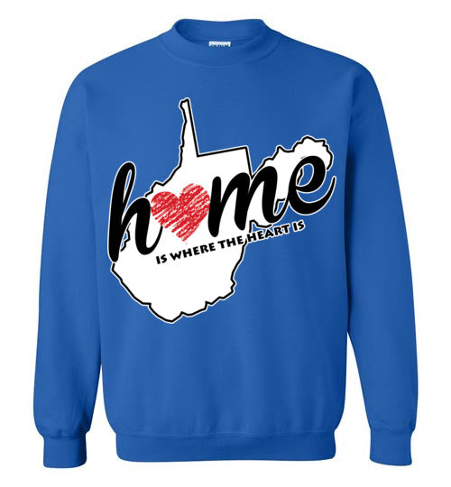 West Virginia Home. Adult. Crewneck
