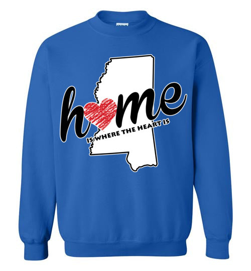 Mississippi Home. Youth. Crewneck