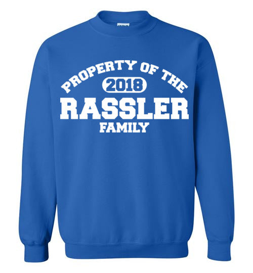 Property of Rassler. youth. Crewneck