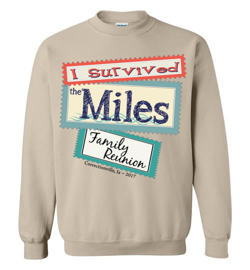 Reunion Stamps. Adult. Crewneck Sweatshirt