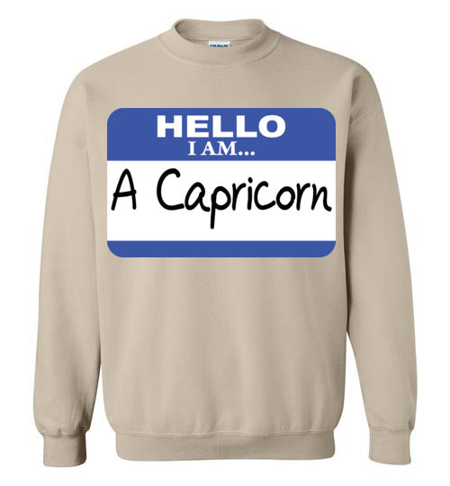 A Capricorn. Adult. Crewneck Sweatshirt