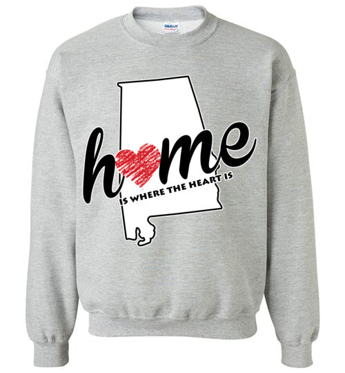 Alabama Home. Adult. Crewneck Sweatshirt