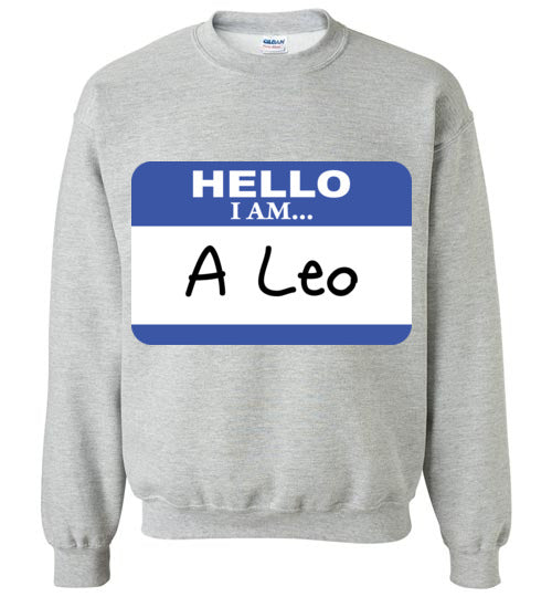 A Leo. Youth. Crewneck Sweatshirt