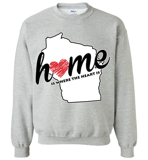 Wisconsin Home. Adult. Hoodie