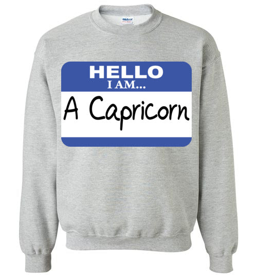 A Capricorn. Adult. Crewneck Sweatshirt