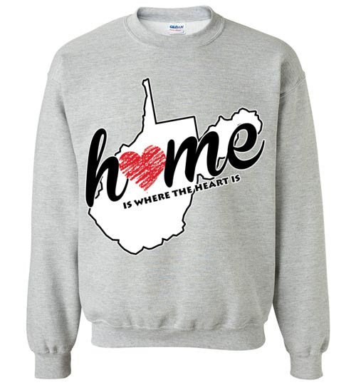 West Virginia Home. Adult. Crewneck