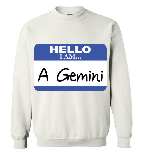 A Gemini. Adult. Crewneck Sweatshirt