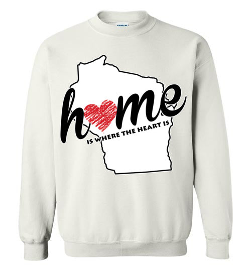 Wisconsin Home. Adult. Hoodie