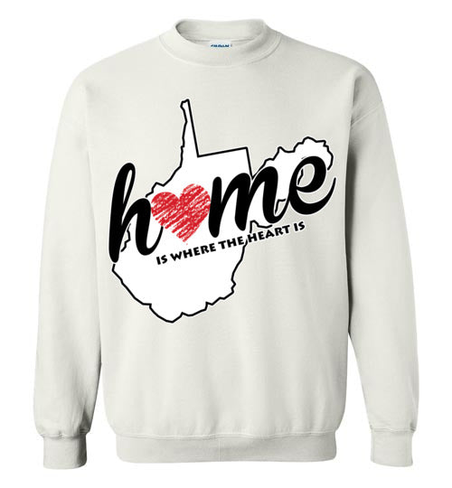 West Virginia Home. Adult. Crewneck