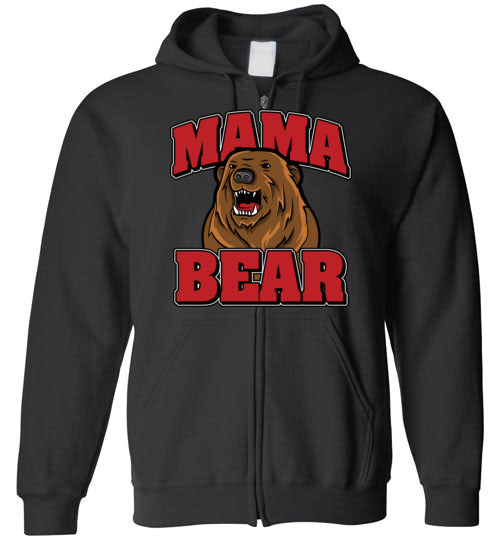 Mama Bear. Adult. Zip Hoodie