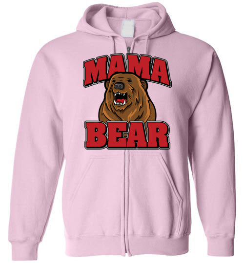 Mama Bear. Adult. Zip Hoodie