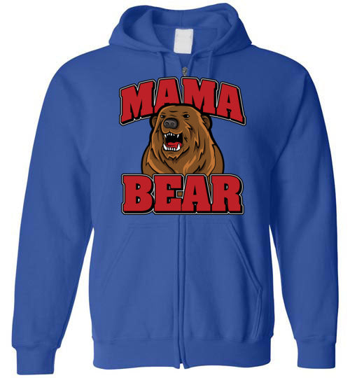 Mama Bear. Adult. Zip Hoodie