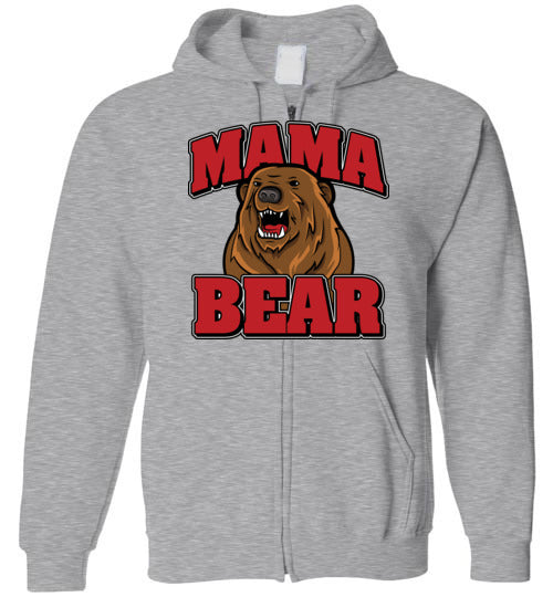 Mama Bear. Adult. Zip Hoodie