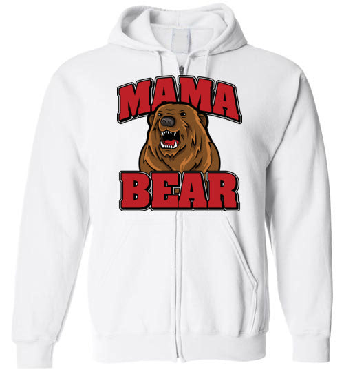 Mama Bear. Adult. Zip Hoodie
