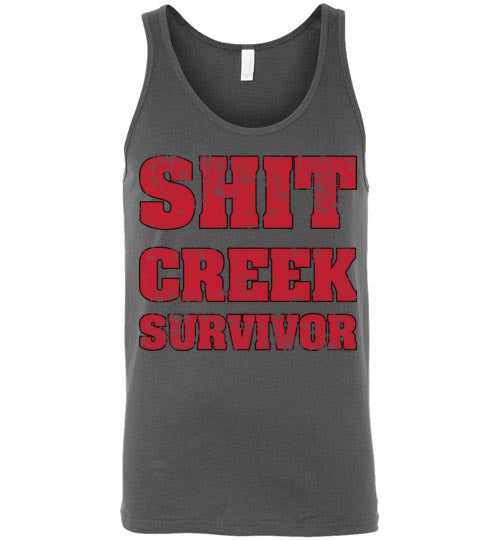 Shit Creek Red. Adult. Tank