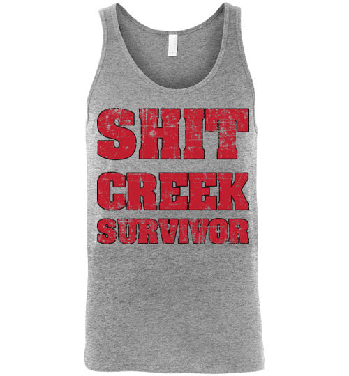Shit Creek Red. Adult. Tank