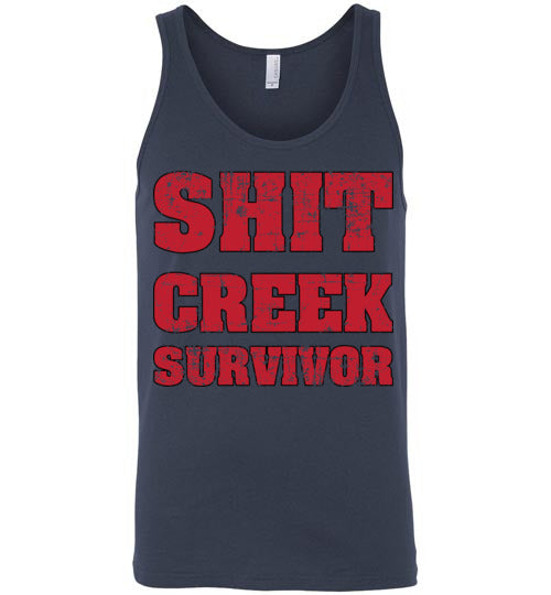 Shit Creek Red. Adult. Tank