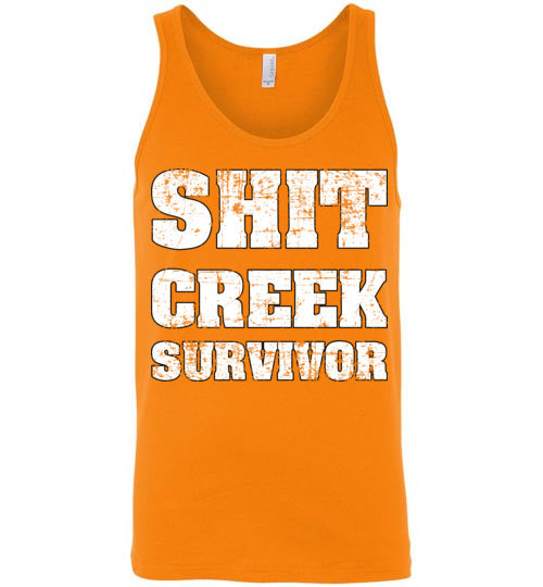 Shit Creek White. Adult. Tank