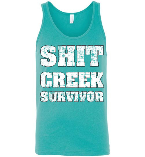 Shit Creek White. Adult. Tank