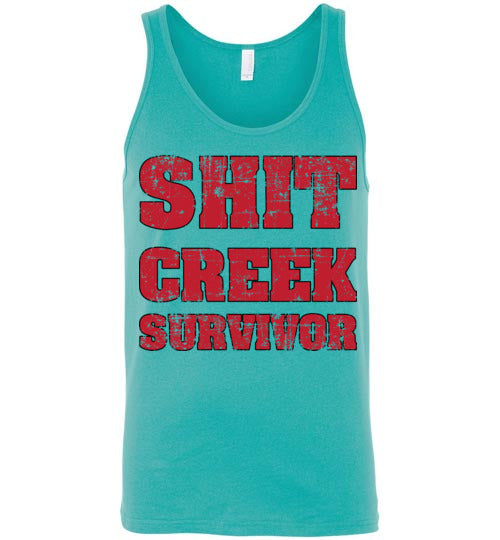 Shit Creek Red. Adult. Tank