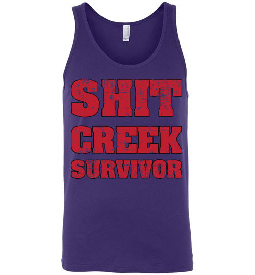 Shit Creek Red. Adult. Tank