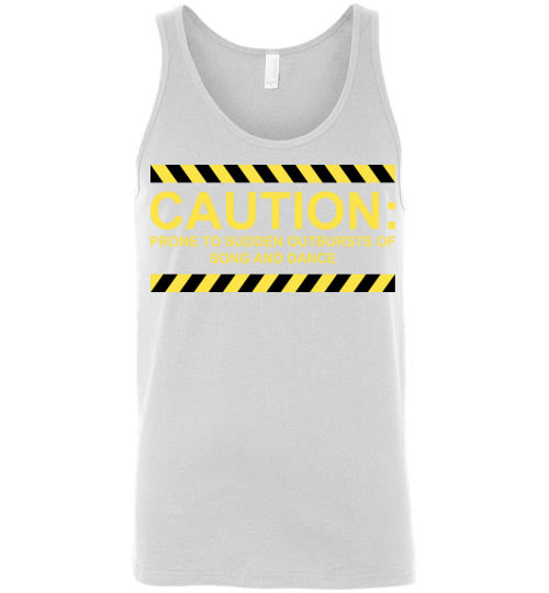Caution, Song and Dance. Adult. Unisex Tank