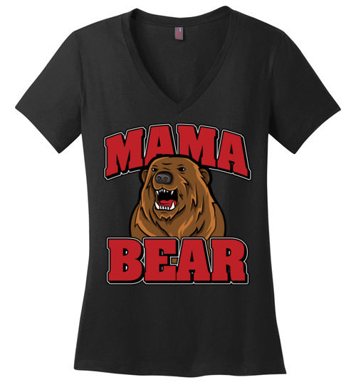 Mama Bear. Adult. Ladies Vneck