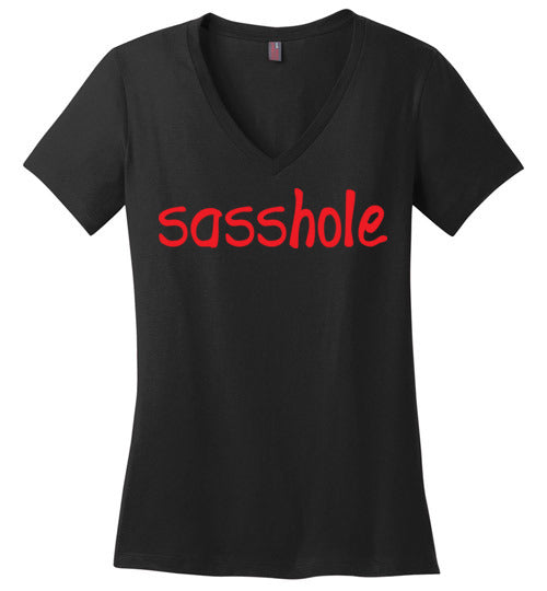 Sasshole. Adult. Ladies Perfect Vneck