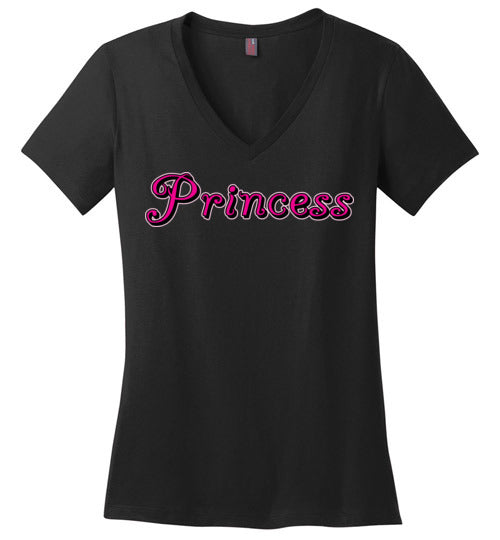 Princess. Adult. Ladies Perfect Vneck