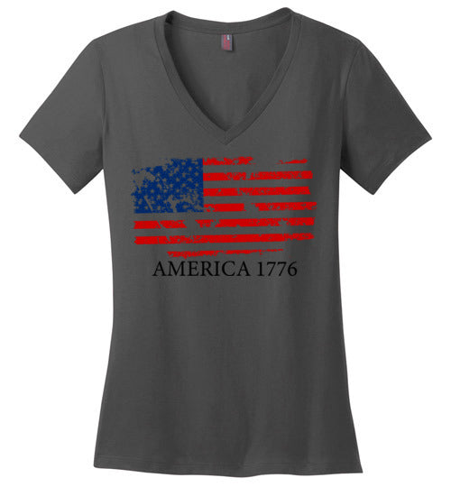 America 1776. Adult. Ladies Perfect Vneck