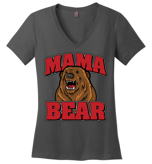 Mama Bear. Adult. Ladies Vneck